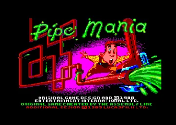 Pipe Mania (UK) (1990) screen shot title